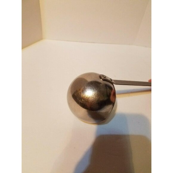 Vintage Advertising #2 Stainless Steel USA Kitchen Ladle 12" Black Handle - Picture 5 of 7